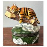 Tiger Figurine Trinket Box by Direct Connection
