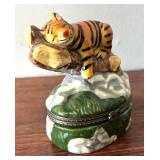 Tiger Figurine Trinket Box by Direct Connection