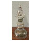 Two Elegant Egyptian Glass Perfume Dauber Bottles