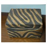 Two Animal Print Trinket Boxes