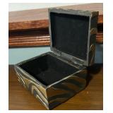 Two Animal Print Trinket Boxes