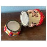 Globe, Carousal, Airplane and Patriotic Motif Trinket Boxes