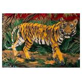 Vintage Tiger Pattern Tapestry