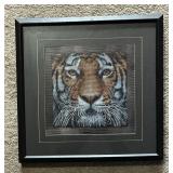 Tiger Design Diamond Framed Art