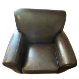 Stylish Faux Leather Club Chair