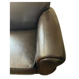 Stylish Faux Leather Club Chair