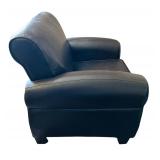 Stylish Faux Leather Club Chair