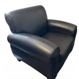 Stylish Faux Leather Club Chair