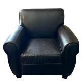 Stylish Faux Leather Club Chair