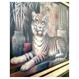 Large and Beautiful Framed Tiger Print