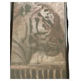 Large Framed Tiger Print