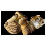 Adorable Sandicast Tiger Cub Sculpture