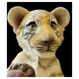 Adorable Sandicast Tiger Cub Sculpture