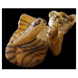 Adorable Sandicast Tiger Cub Sculpture