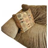 Pretty Neutral Toned Sofa with Accent Pillows