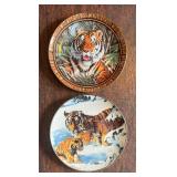 Tiger Motif Plates by Royal Doulton, Franklin Mint and More
