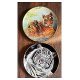 Tiger Motif Plates by Royal Doulton, Franklin Mint and More