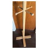 Wooden Coat and Hat Stand