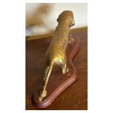 Two Beautiful Brass Tiger Figurines