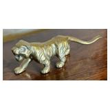 Two Beautiful Brass Tiger Figurines