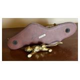 Two Beautiful Brass Tiger Figurines