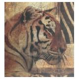 Framed Tiger Design Print by D. Pinto
