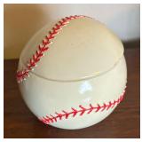 Baseball Motif Vase, Banks and Trinket Dish