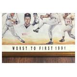 Minnesota Twins Baseball 1991 World Series Champions Print by Dave Olsen