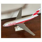 Four Vintage TWA Airplane Figurines
