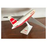 Four Vintage TWA Airplane Figurines