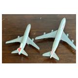 Four Vintage TWA Airplane Figurines