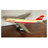 Four Vintage TWA Airplane Figurines