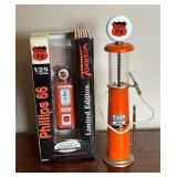 Two Phillips 66 Gas Pump Figurines