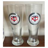 Minnesota Twins Baseball Glassware with Tote