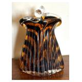 Vintage Murano Style Coin Purse Glass Vase