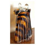 Vintage Murano Style Coin Purse Glass Vase