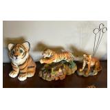 Tiger Motif Candle Holder, Figurines, Photo Holder and More