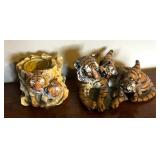 Tiger Motif Candle Holder, Figurines, Photo Holder and More