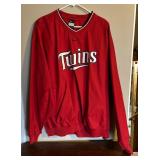 Two Minnesota Twins Baseball Size XL Pullover Windbreakers