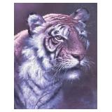 Framed Tiger Motif Print