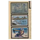 Framed Flight Attendant Stamp Collection