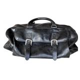 Vintage Italian Leather Large Duffel Style Bag