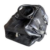 Vintage Italian Leather Large Duffel Style Bag