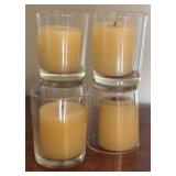 Lot of Decor including Glass Votives, Vases and Candles