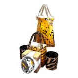 Adorable Glass Purses, Coasters and Candle Holders