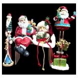 Christmas Came Early! Lot of Unique Santa Figurines for the Holiday!