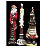 Christmas Galore! Fabulous Tall Santa Clause Figurines