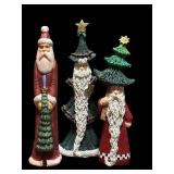 Christmas Galore! Fabulous Tall Santa Clause Figurines