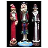 Christmas Galore! Fabulous Tall Santa Clause Figurines