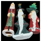 Christmas Galore! Fabulous Tall Santa Clause Figurines